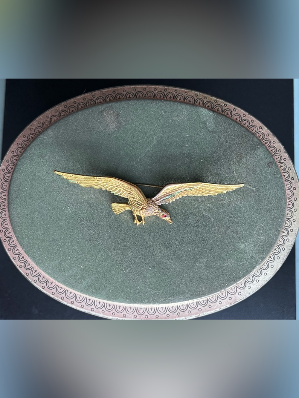 Art Deco Bird in Flight Brooch